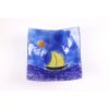 Vassoio quadrato ornamentale con un paesaggio marino - Vela 3 grande