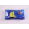 Vassoio rettangolare ornamentale decorato a mano con un paesaggio marino - Vela 4 piccolo
