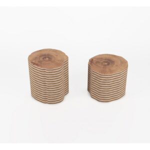 Sgabello tavolino in cartone "Ceppo"
