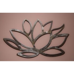 Scultura quadro in ferro battuto - Lotus