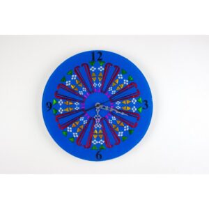 Orologio da parete in vetro - Mandala