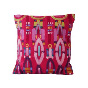 Cuscino fucsia a due fasce da interno